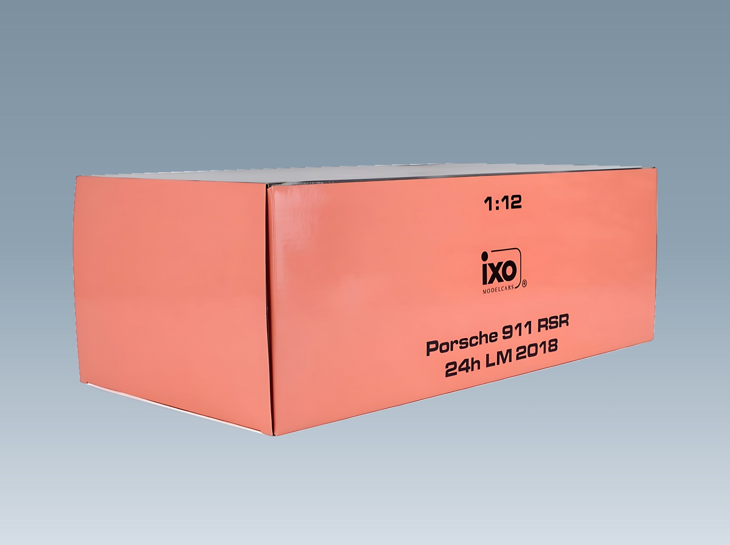Porsche 911 991 RSR Porsche GT No. 92 Christensen Estre Vanthoor Winner LMGTE Pro Pink Pig Tribute 24h Le Mans 2018 IXO Models 1:12 scale model - original packaging