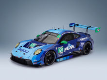 Porsche 911 GT3 R (992) Wright Motorsports No. 120 Makowiecki Skeer Heylen Adelson Rolex 24 at Daytona 2024 IXO Models 1:18 scale model - front three-quarter view