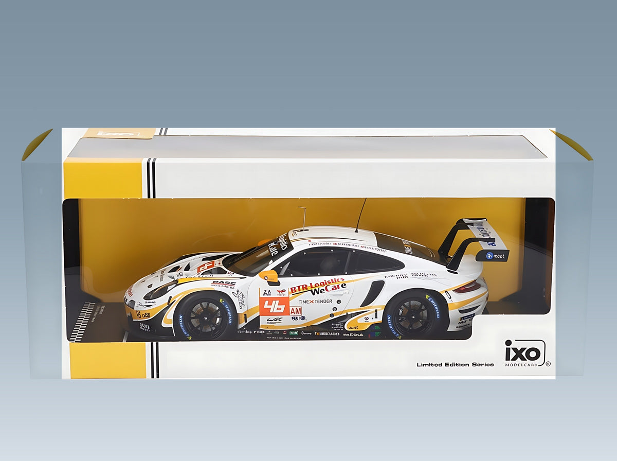 Porsche 911 991 RSR-19 4.2L Project 1 No. 46 Cairoli Pedersen Leutwiler 24h Le Mans 2022 IXO Models 1:18 scale model - original packaging
