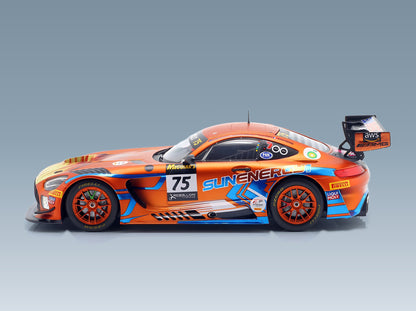 Mercedes-AMG GT3 Sun Energy 1 Racing No. 75 Stolz Gounon Habul Konrad Orange Winner 12h Bathurst 2022 IXO Models 1:18 scale model - side view