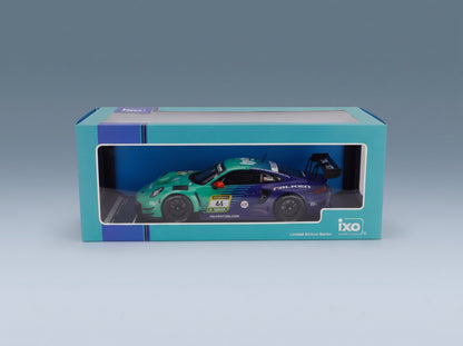 Porsche 911 992 GT3 R Falken Motorsports No. 44 Boccolacci Heinemann Marschall Schuring 24h Nürburgring 2025 IXO Models 1:18 scale model - original packaging