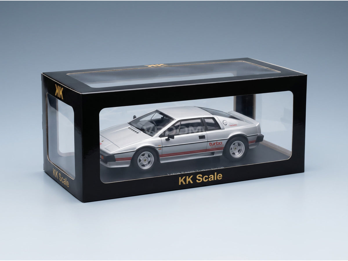 Lotus Esprit Turbo 1981 Silver Red KK Scale 1:18 scale model - original packaging
