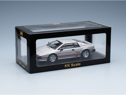Lotus Esprit Turbo 1981 Silver Red KK Scale 1:18 scale model - original packaging
