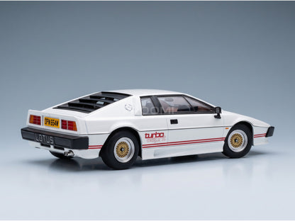 Lotus Esprit Turbo 1981 White KK Scale 1:18 scale model - rear three-quarter view