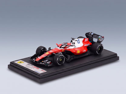 FERRARI - F1  SF-26 TEAM SCUDERIA FERRARI HP SF26 N 16 3rd AUSTRALIAN GP 2026 CHARLES LECLERC - RED WHITE BLACK scale model - front three-quarter view on display base