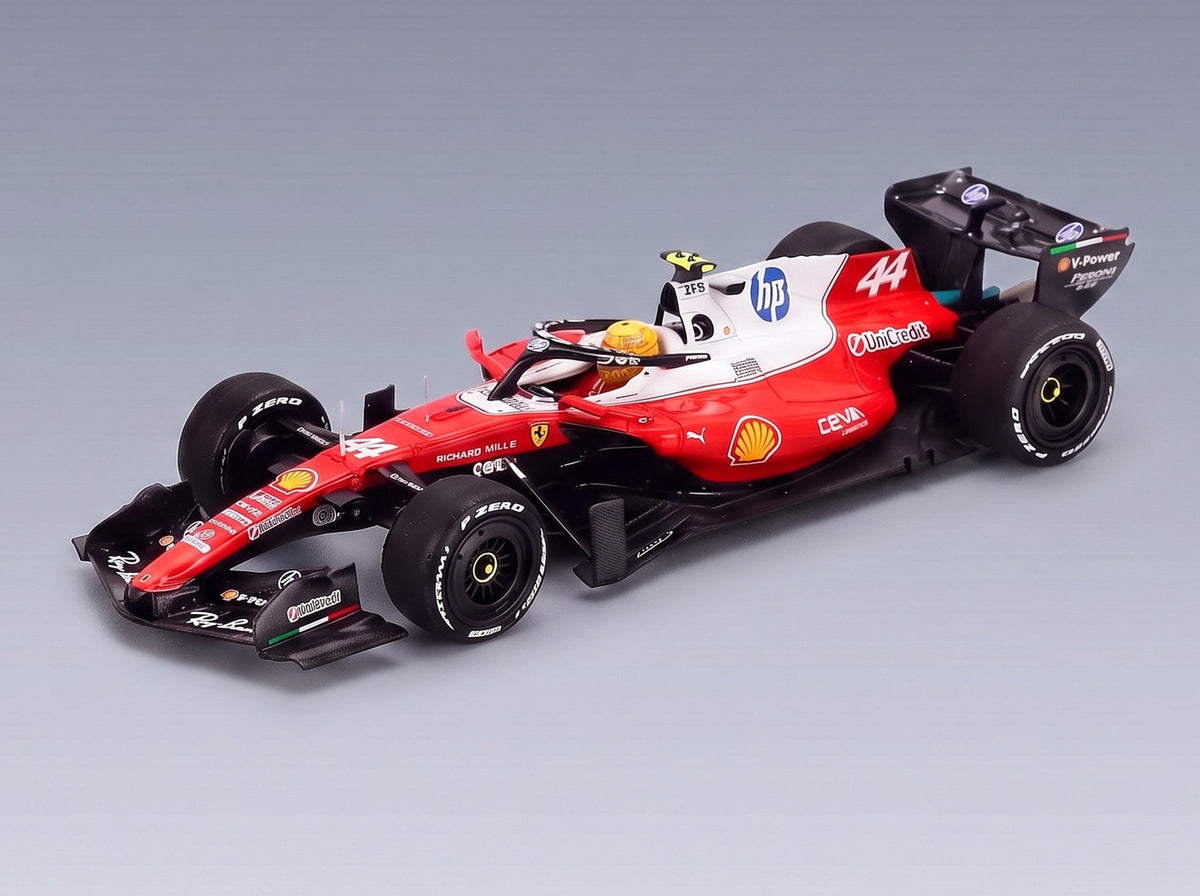 FERRARI - F1  SF-26 TEAM SCUDERIA FERRARI HP SF26 N 44 3rd CHINA GP 2026 LEWIS HAMILTON - RED WHITE BLACK scale model - front three-quarter view
