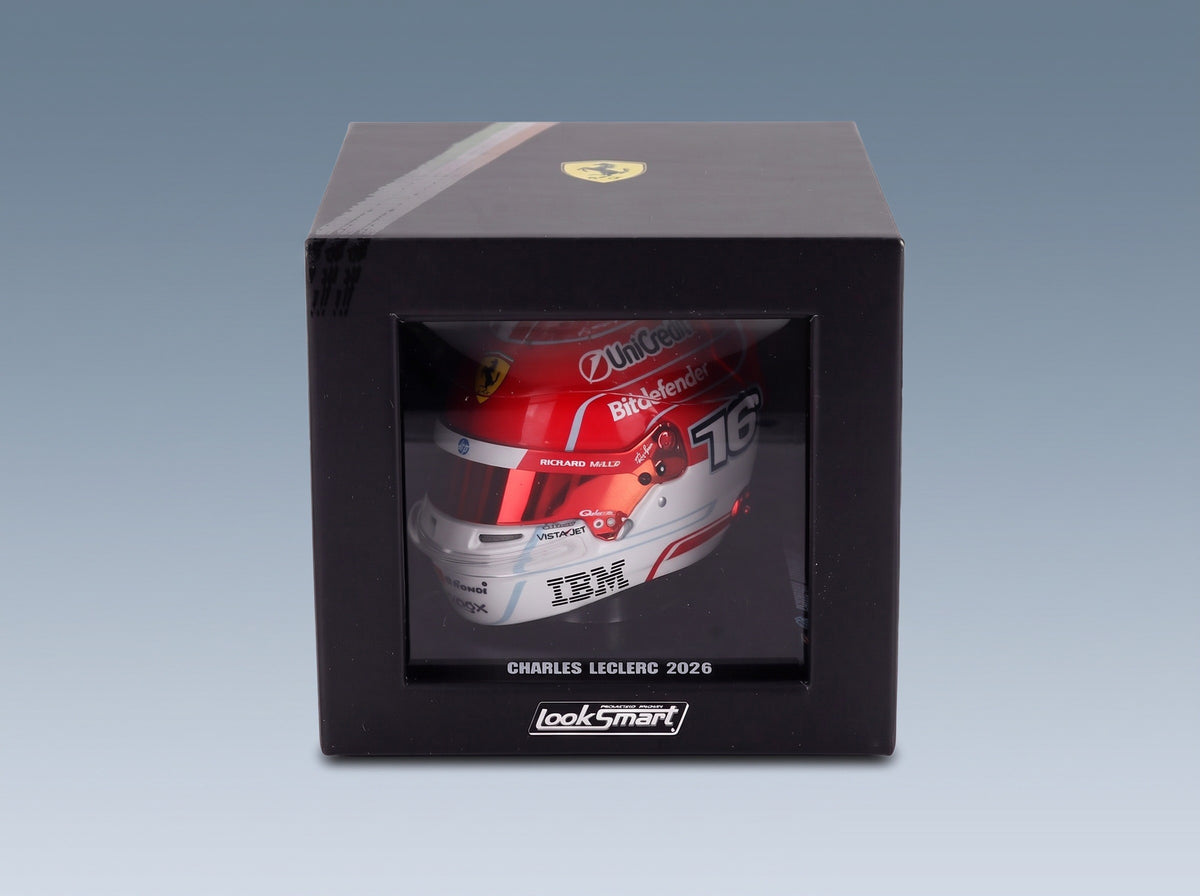 BELL HELMET - CASCO HELMET F1 CHARLES LECLERC TEAM FERRARI HP N 16 SEASON 2026 - RED WHITE scale helmet - original packaging