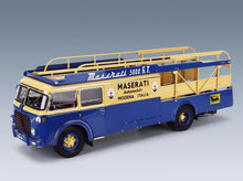 Fiat 642RN2 Bartoletti Maserati Car Transporter 1957 CMC 1:18 scale model - front three-quarter view