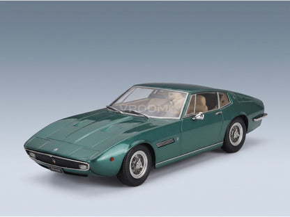 Maserati Ghibli Coupé 1969 Green Metallic KK Scale 1:18 scale model - front three-quarter view