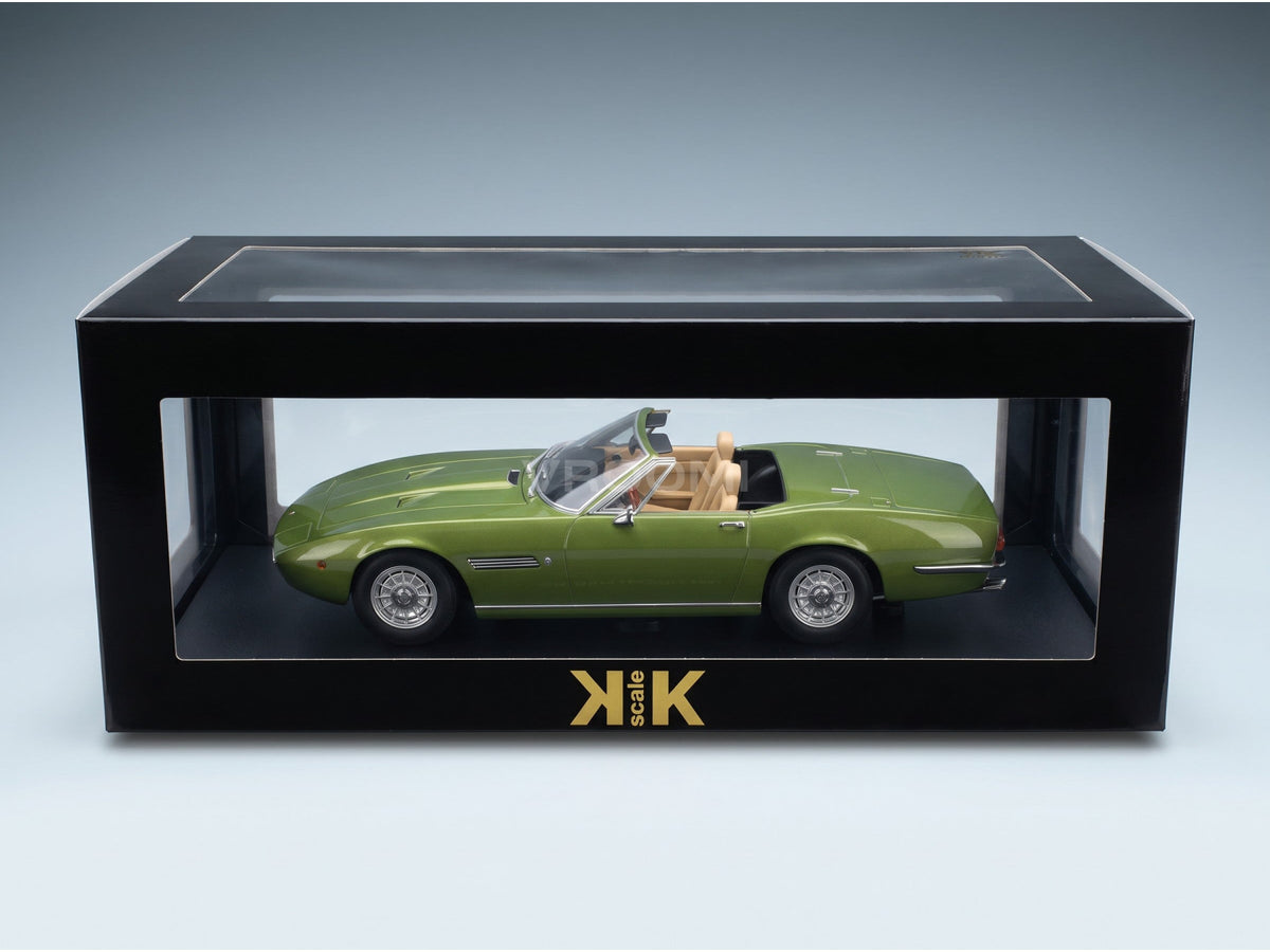 Maserati Ghibli Spider Cabriolet Open 1970 Green Alloy Rims KK Scale 1:18 scale model - original packaging