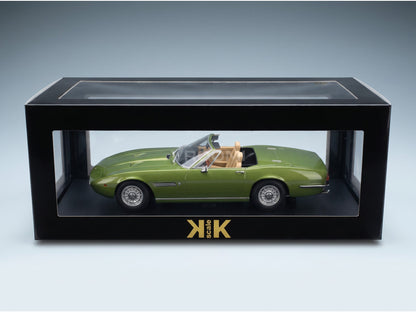 Maserati Ghibli Spider Cabriolet Open 1970 Green Alloy Rims KK Scale 1:18 scale model - original packaging