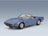 Maserati Ghibli Spider Cabriolet Open Alloy Rims 1970 Light Blue KK Scale 1:18 scale model - front three-quarter view