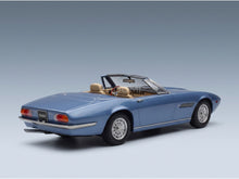 Maserati Ghibli Spider Cabriolet Open Alloy Rims 1970 Light Blue KK Scale 1:18 scale model - rear three-quarter view