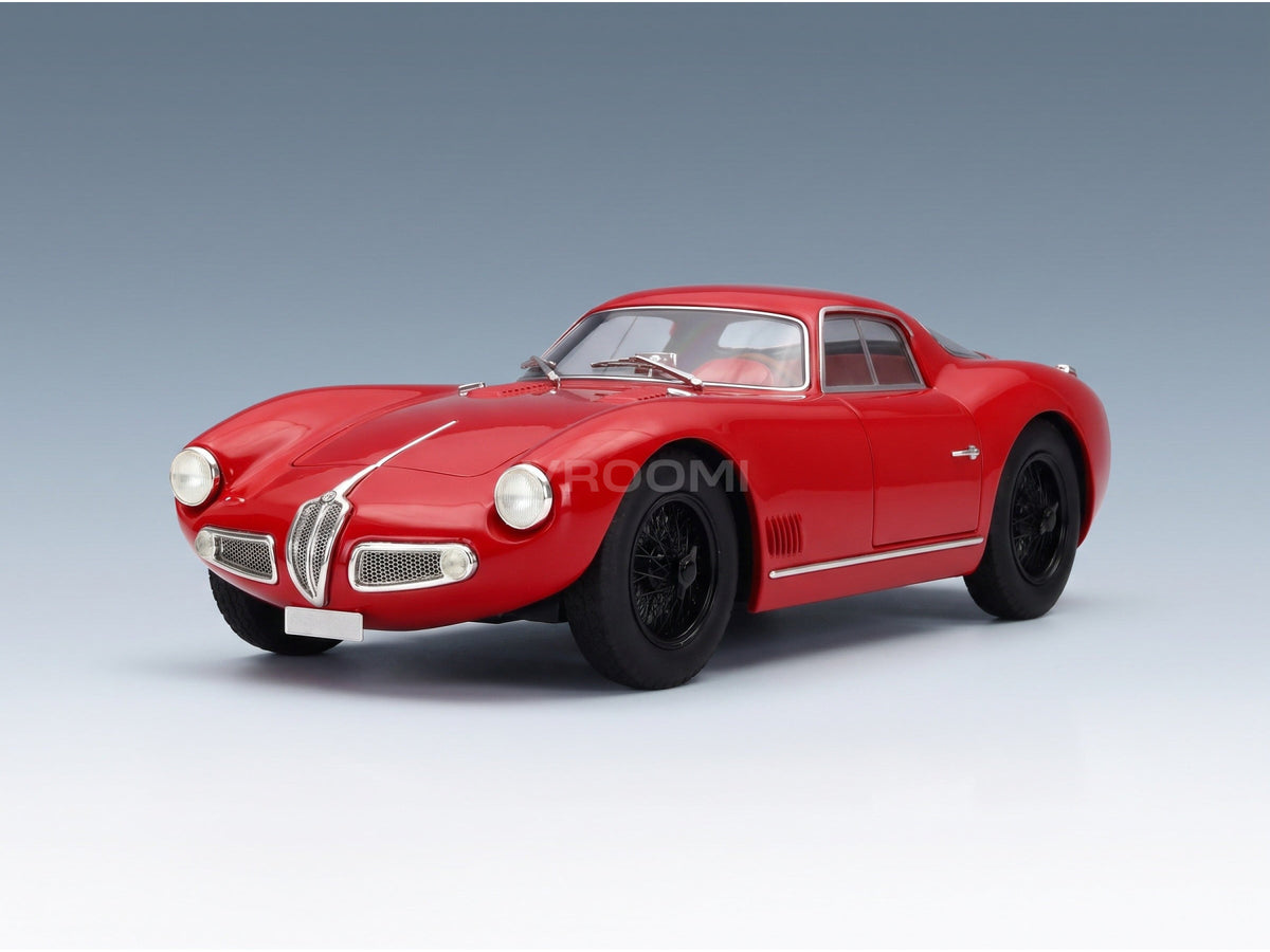 Alfa Romeo ATL Sport Coupé 2000 1968 Black Wheels Rosso Alfa Maxima 1:18 scale model - front three-quarter view
