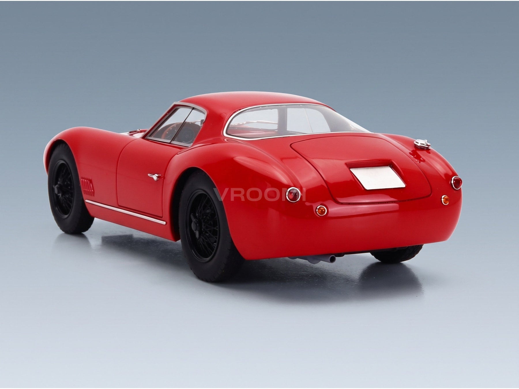 Alfa Romeo ATL Sport Coupé 2000 1968 Black Wheels Rosso Alfa Maxima 1:18 scale model - rear three-quarter view