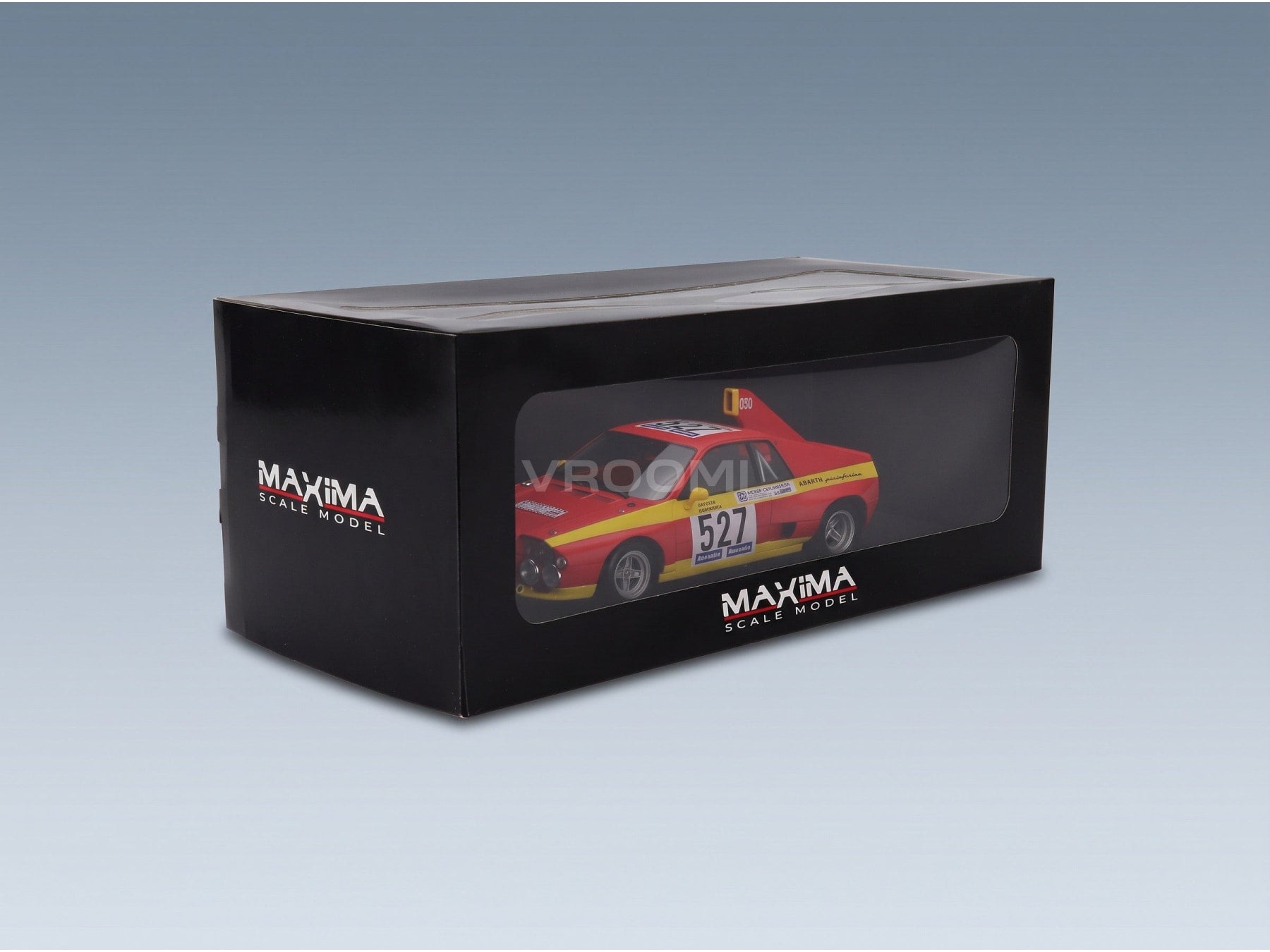 Abarth SE030 Pininfarina No. 527 Giorgio Pianta Christine Beckers 2nd Giro d'Italia 1974 Maxima 1:18 scale model - original packaging