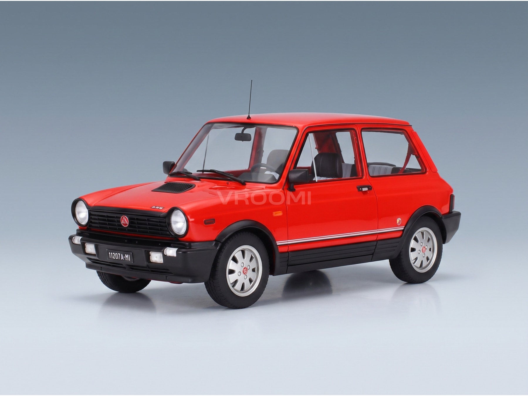 Autobianchi A112 Abarth VII Series 1984 Rosso Corsa Maxima 1:18 scale model - front three-quarter view