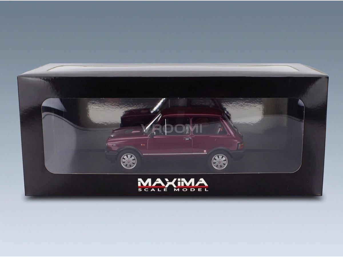 Autobianchi A112 Abarth VII Series 1984 Red Ardenza Metallic Maxima 1:18 scale model - original packaging