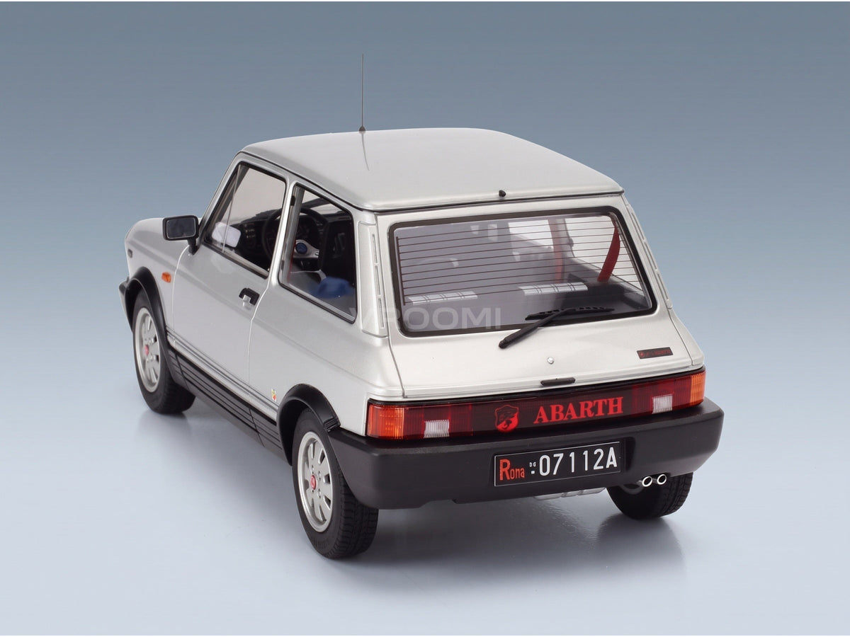 Autobianchi A112 Abarth VII Series 1984 Silver Maxima 1:18 scale model - rear three-quarter view