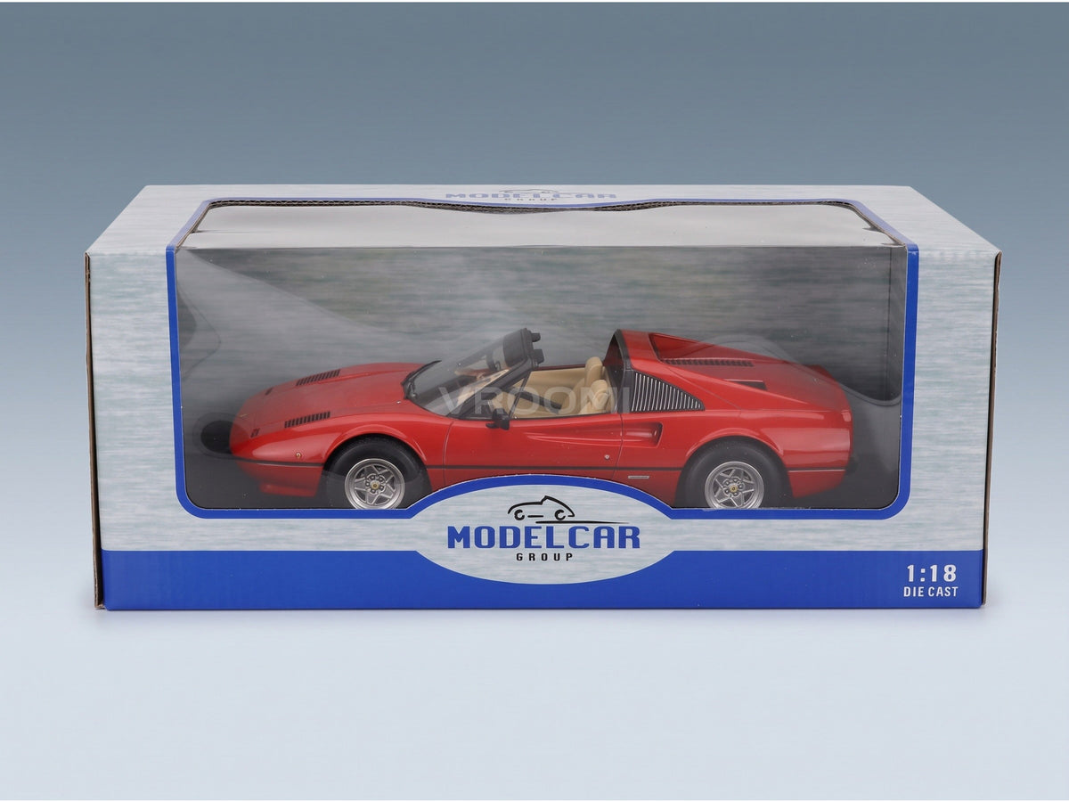 FERRARI - 308 GTS SPIDER OPEN ROOF 1977 - RED scale model - original packaging