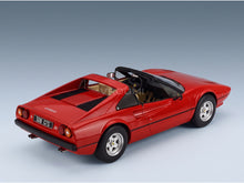 FERRARI - 308 GTS SPIDER OPEN ROOF 1977 - RED scale model - rear three-quarter view