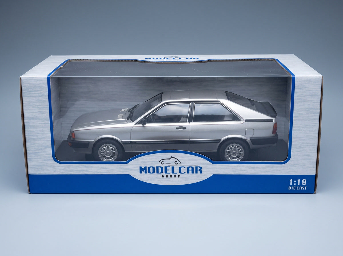 Audi Coupé GT 1983 Silver MCG 1:18 scale model - original packaging