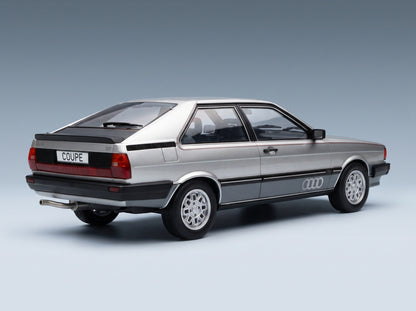 Audi Coupé GT 1983 Silver MCG 1:18 scale model - rear three-quarter view