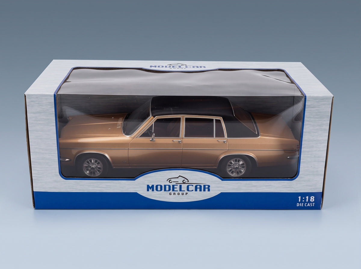 Opel Diplomat B 1972 Gold Black MCG 1:18 scale model - original packaging