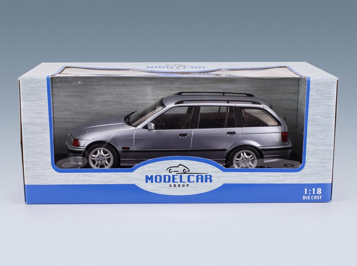 BMW 3 Series 328i Touring Station Wagon 1995 Blue Metallic MCG 1:18 scale model - original packaging