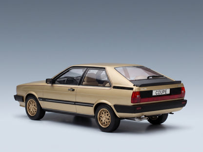 Audi Coupé GT 1983 Gold MCG 1:18 scale model - rear three-quarter view