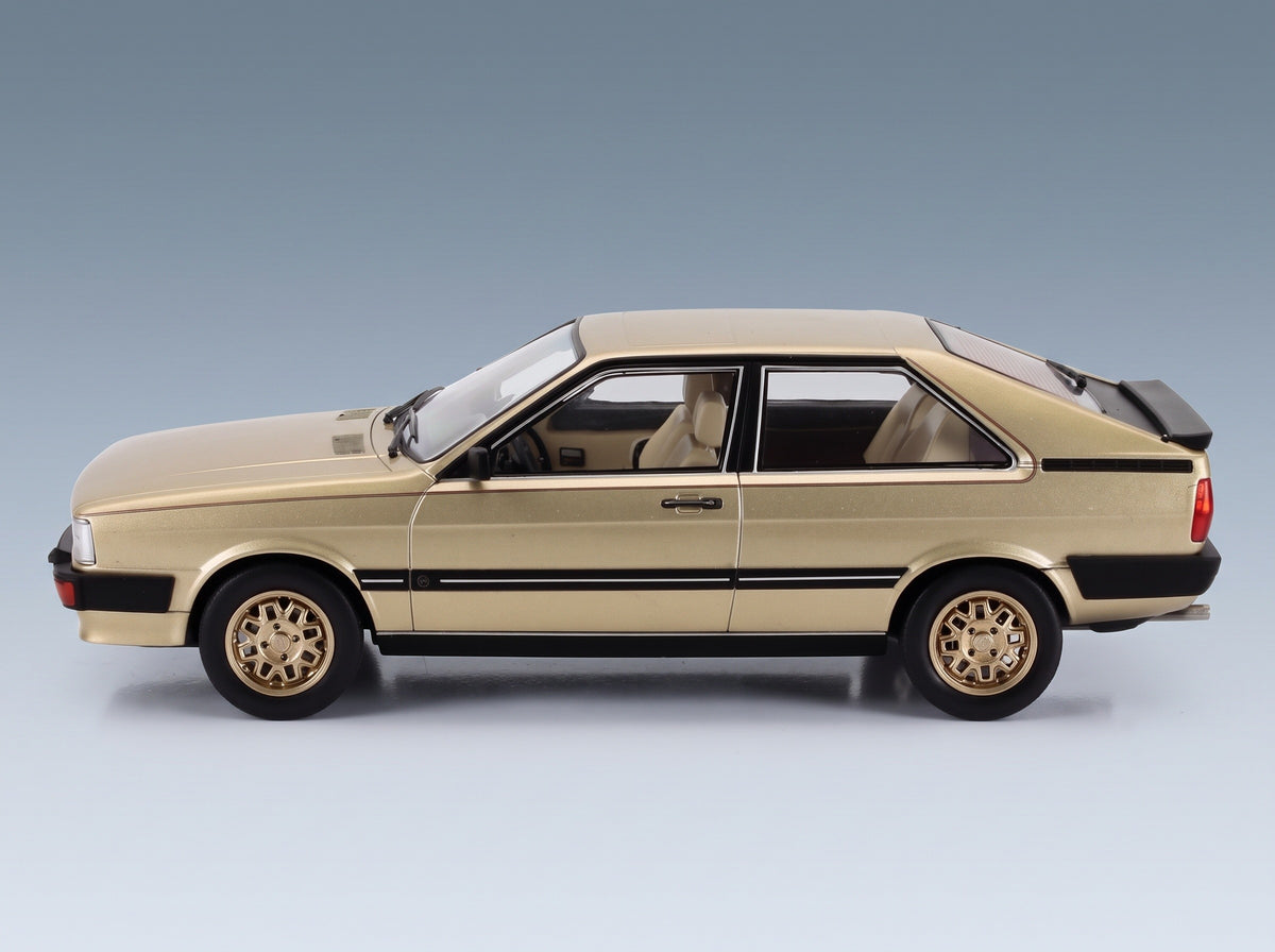 Audi Coupé GT 1983 Gold MCG 1:18 scale model - side view