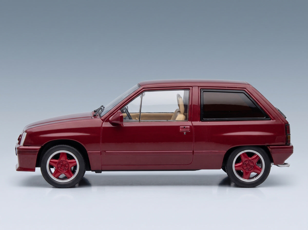 Opel Corsa A Custom 1983 Dark Red MCG 1:18 scale model - side view