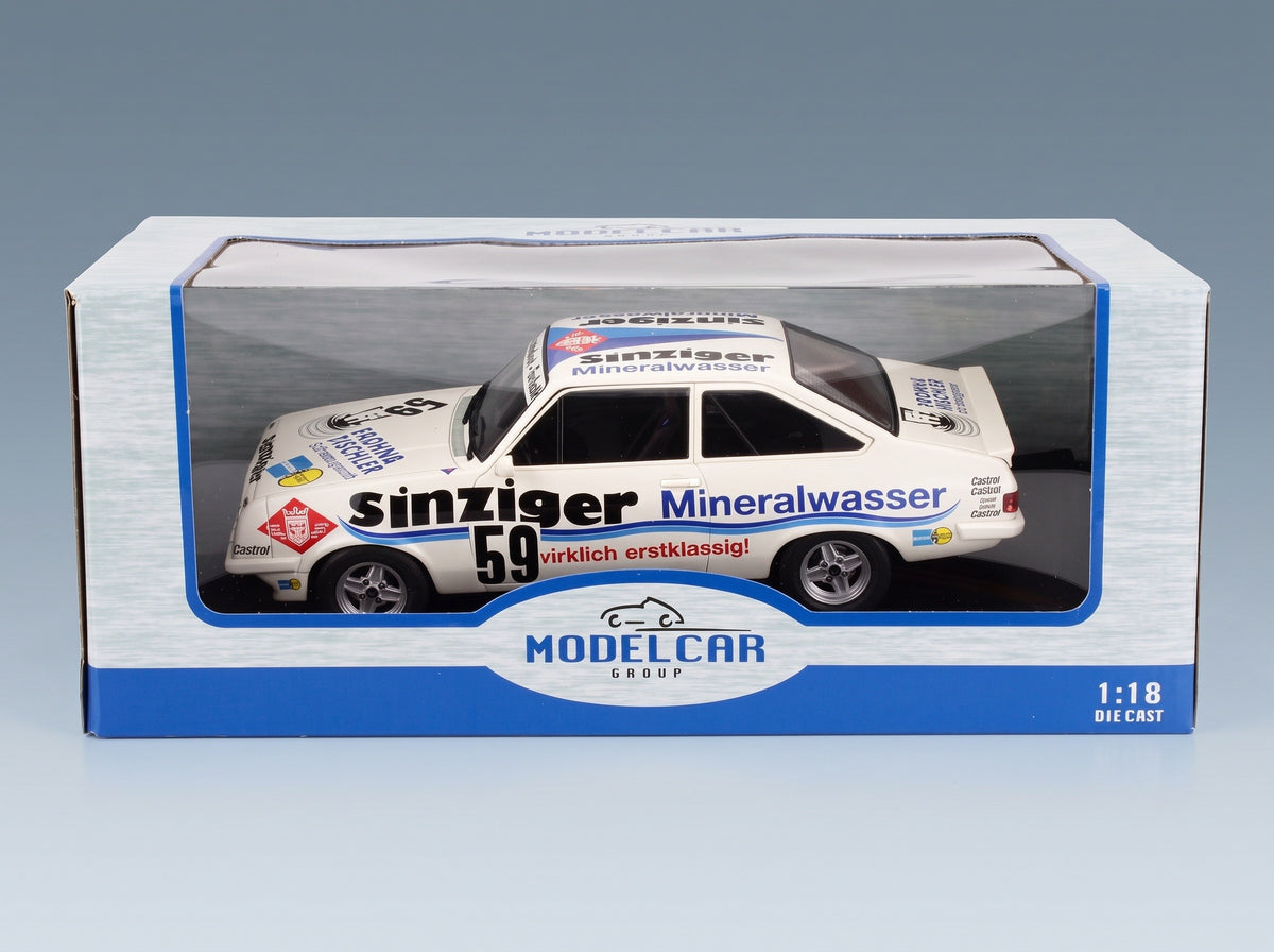 Ford Capri MkII RS 2000 Sinzinger Livery No. 59 Manthey Brohling Dahlen 24h Nürburgring 1982 MCG 1:18 scale model - original packaging