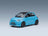 Fiat 500e Abarth 2024 Light Blue MCG 1:18 scale model - front three-quarter view