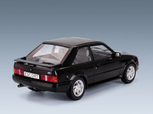 Ford Escort MK IV RS Turbo 1990 Black MCG 1:18 scale model - rear three-quarter view