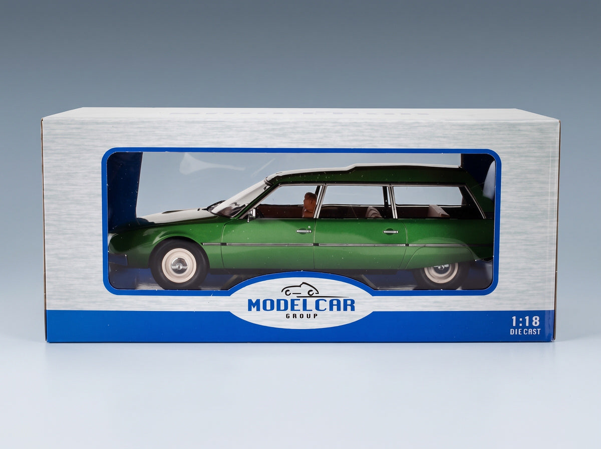 Citroën CX Break Station Wagon 1977 Dark Green MCG 1:18 scale model - original packaging