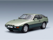 PORSCHE - 924 TURBO 1979 - DARK GREEN DARK GREY scale model - front three-quarter view