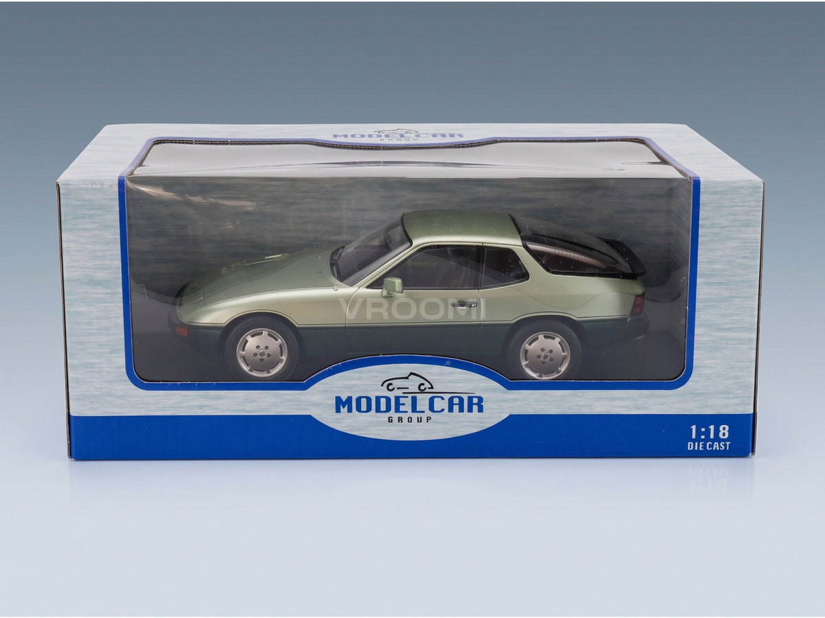 PORSCHE - 924 TURBO 1979 - DARK GREEN DARK GREY scale model - original packaging