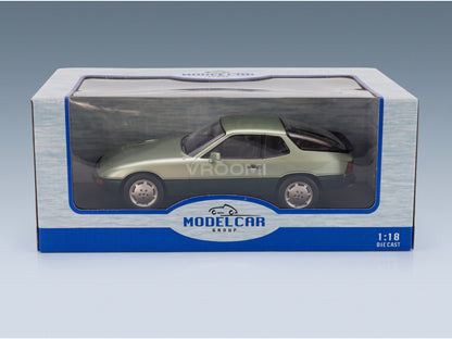 PORSCHE - 924 TURBO 1979 - DARK GREEN DARK GREY scale model - original packaging