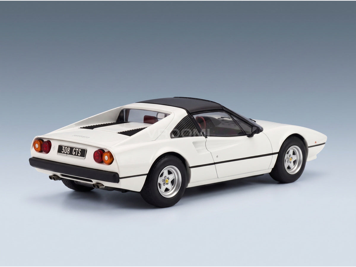 Ferrari 308 GTS 1977 White MCG 1:18 scale model - rear three-quarter view