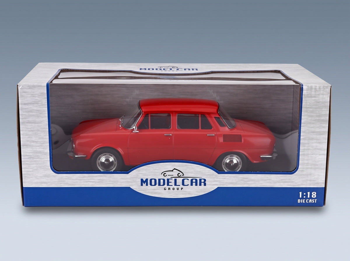 Skoda 100 L 1969 Red MCG 1:18 scale model - original packaging