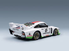 Porsche 935J Team Liqui Moly No. 6 R. Stommelen 3rd Spa Francorchamps DRM 1980 MCG 1:18 scale model - rear three-quarter view