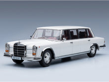 Mercedes-Benz S-Class 600 LWB Pullman W100 1964 White KK Scale 1:18 scale model - front three-quarter view
