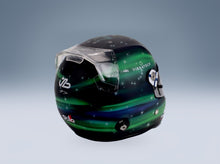 Stilo Helmet Valtteri Bottas Stake Kick Sauber No. 77 Season 2024 Mini Helmet 1:2 scale helmet - rear three-quarter view
