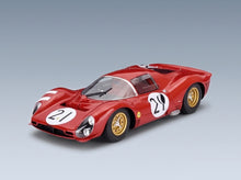 Ferrari 330 P3 4.0L V12 Coupé ch.0848 Team Ferrari SEFAC No. 21 Lorenzo Bandini Jean Guichet 24h Le Mans 1966 Mitica 1:18 scale model - front three-quarter view