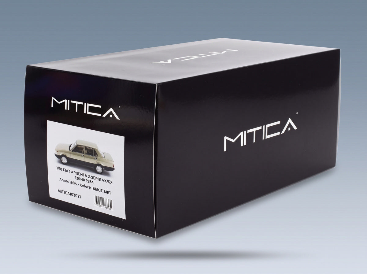 Fiat Argenta 2-Serie VX/SX 120HP 1984 Beige Metallic Mitica 1:18 scale model - original packaging