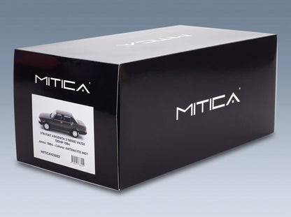 Fiat Argenta 2-Serie VX/SX 120HP 1984 Anthracite Metallic Mitica 1:18 scale model - original packaging