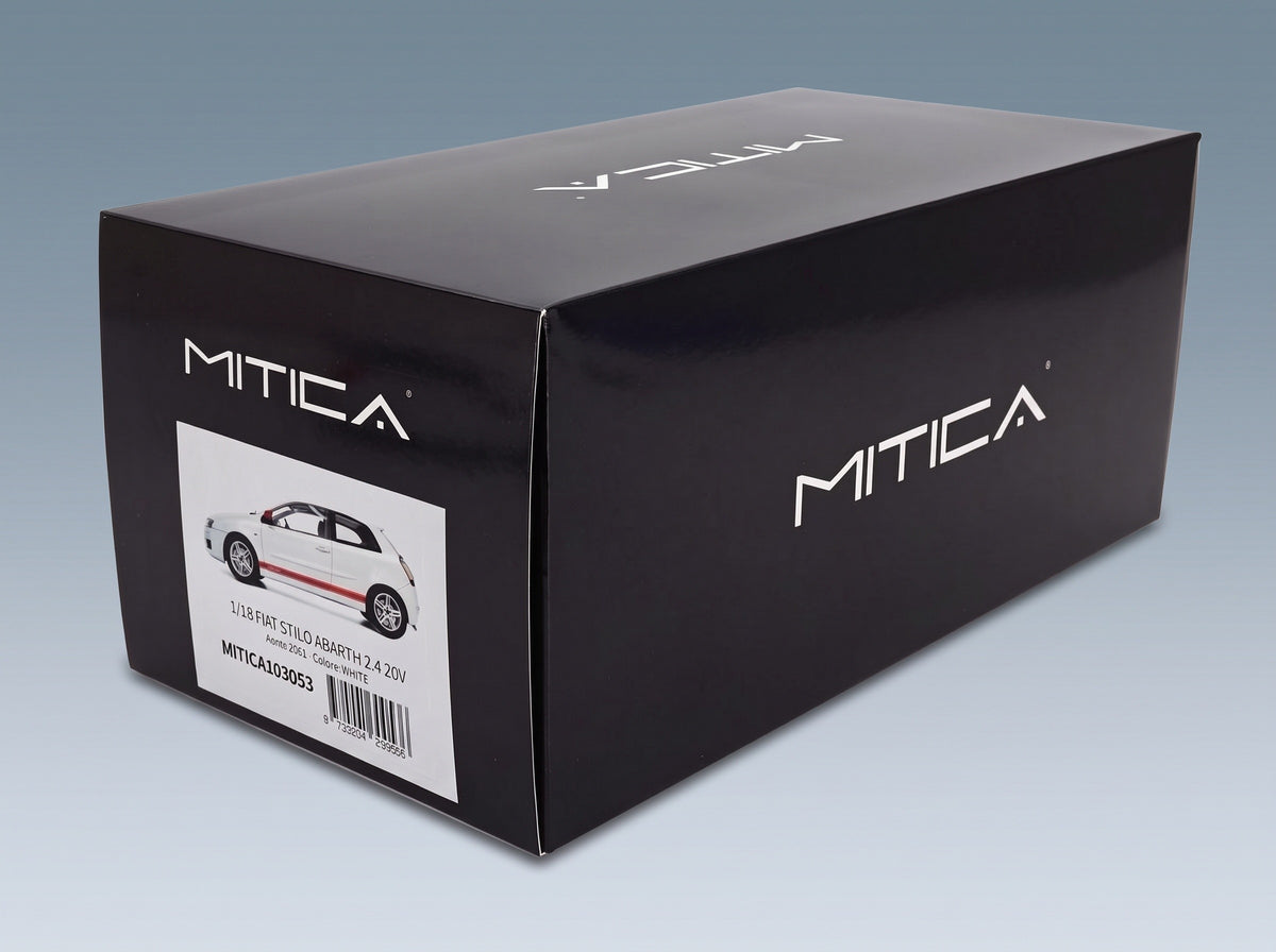 Fiat Stilo Abarth 2.4 20V 2001 White Mitica 1:18 scale model - original packaging