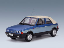 Fiat Ritmo Bertone Supercabrio 100S Palinuro 1986 Two-Tone Blue Metallic Mitica 1:18 scale model - front three-quarter view