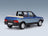 Fiat Ritmo Bertone Supercabrio 100S Palinuro 1986 Two-Tone Blue Metallic Mitica 1:18 scale model - rear three-quarter view, top down